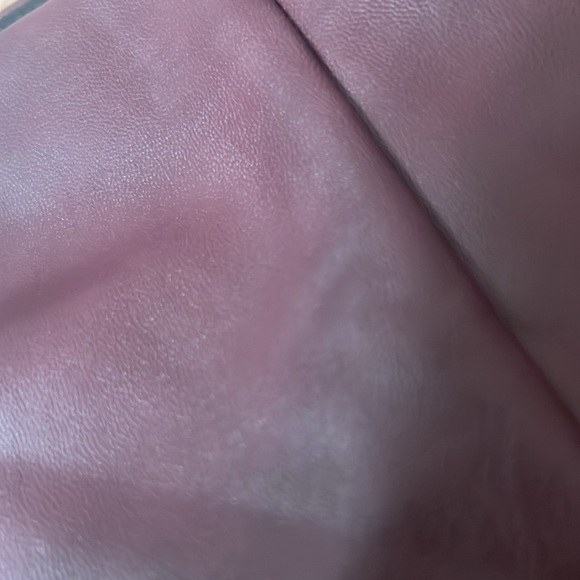 Aqua Vegan Leather Leggins - Picture 4 of 4